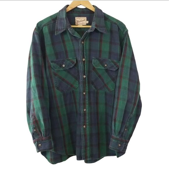 Men’s Woolrich Cotton Flannel Shirt sz XL - Picture 2 of 6